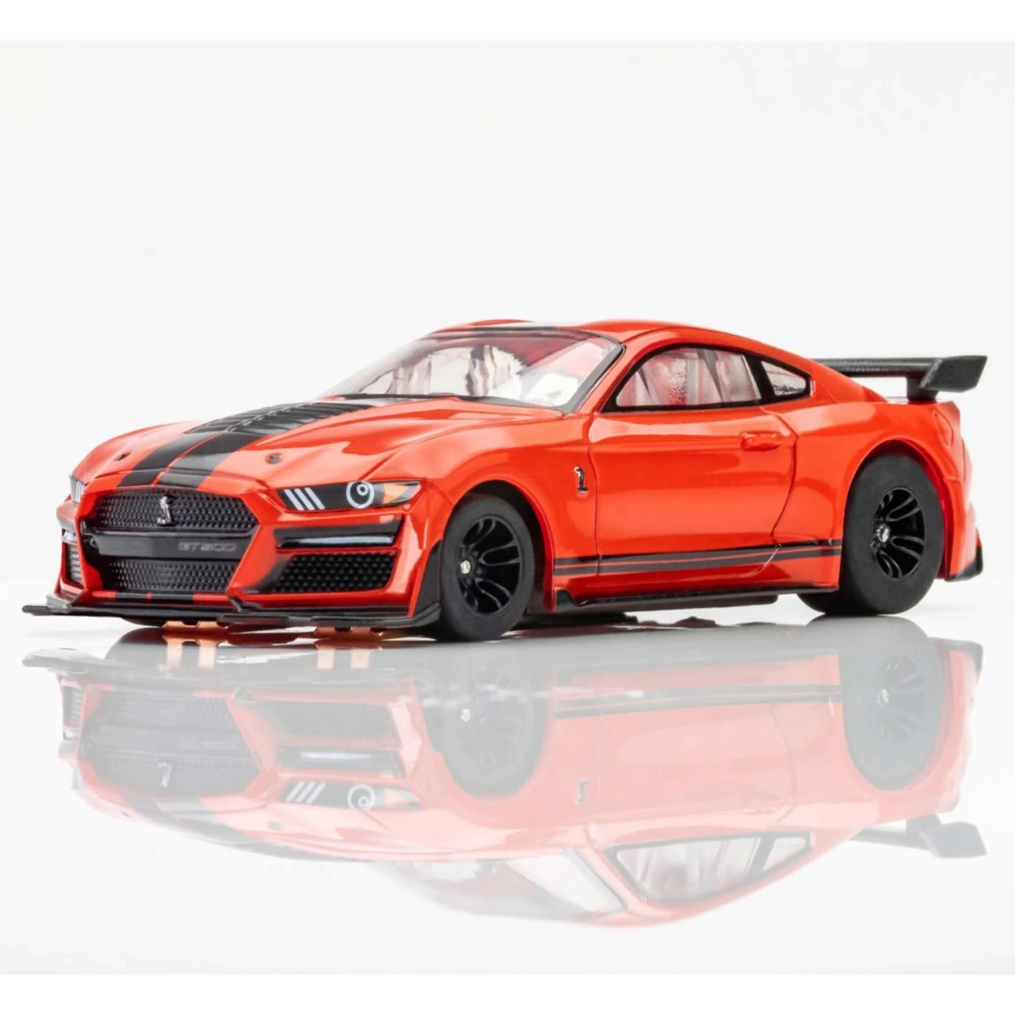 AFX 2021 Shelby GT500 Race Red / Black HO Scale Slot Car - Image 2