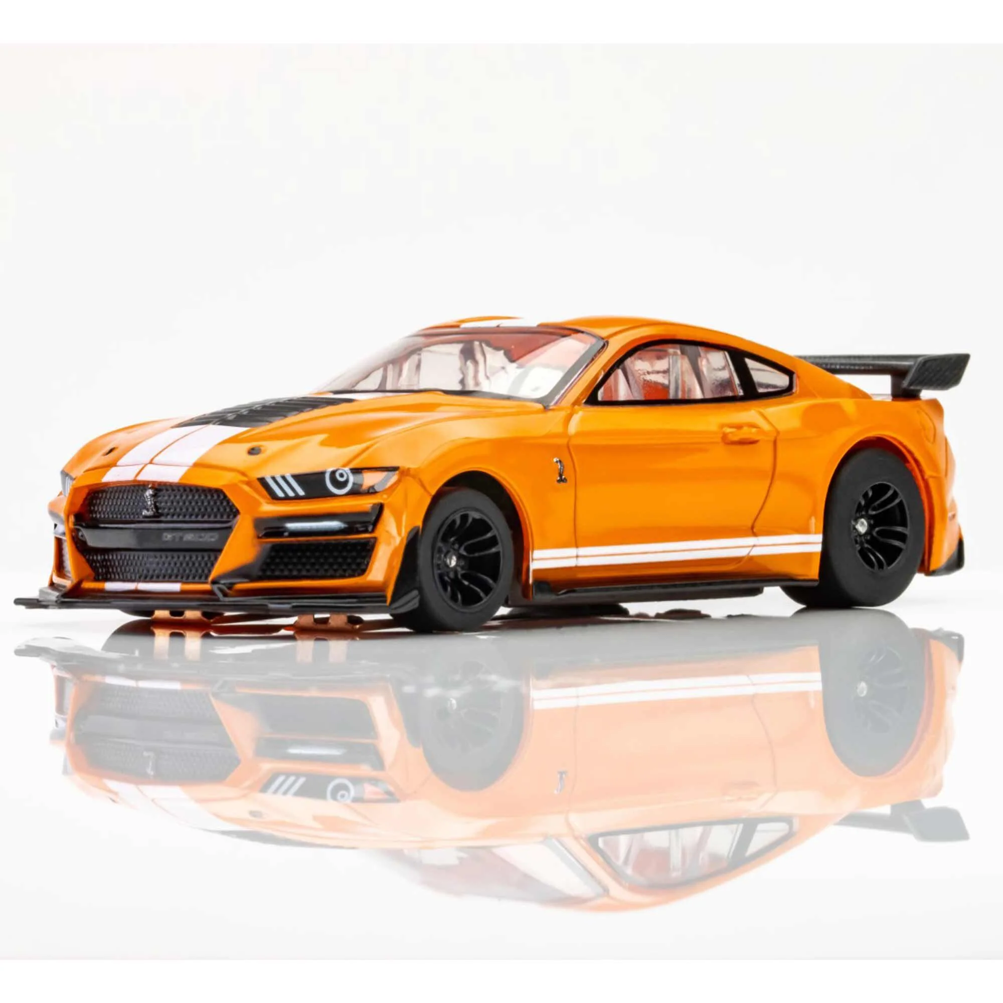 AFX 2021 Shelby GT500- Twister Orange/White HO Scale Slot Car - Image 2