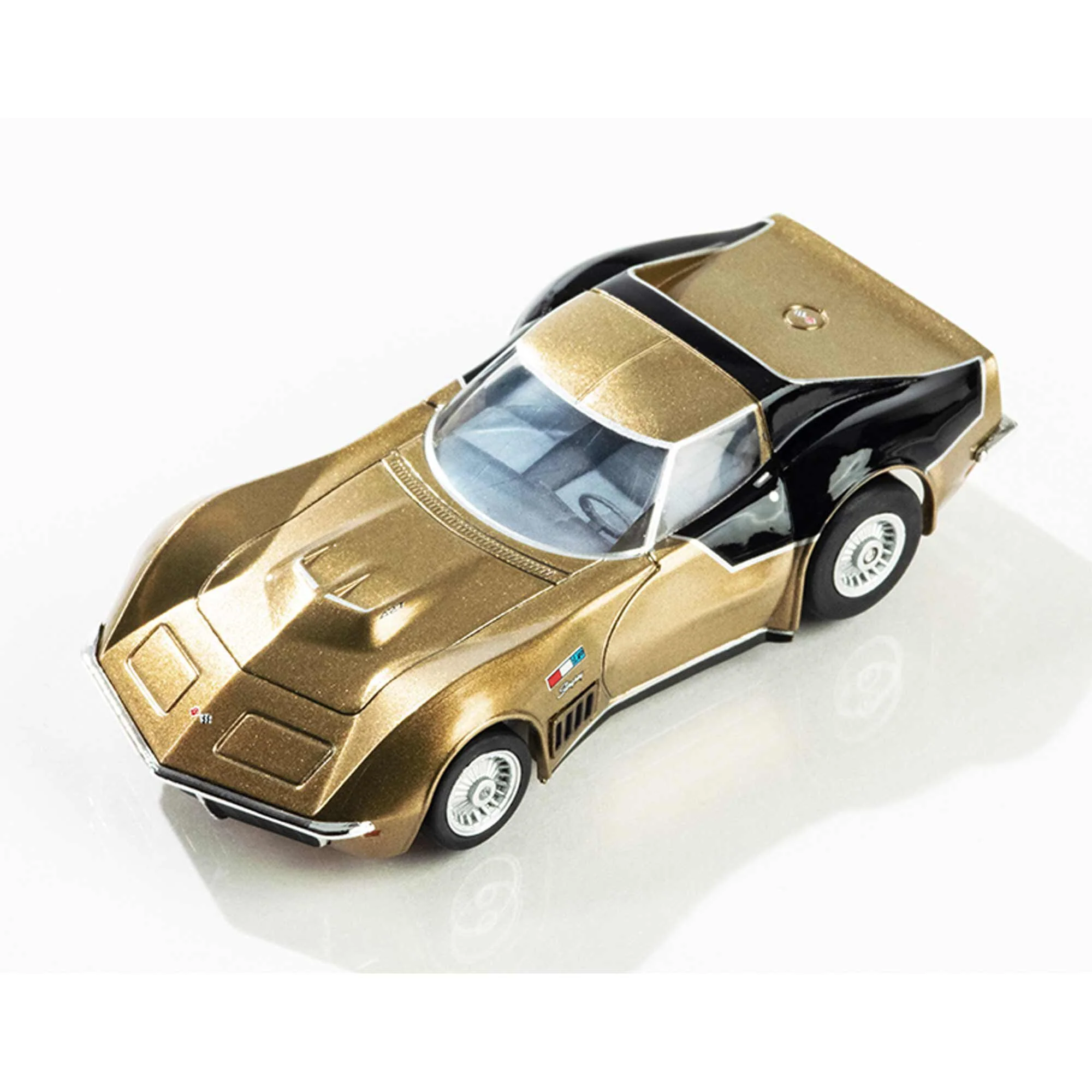 AFX Astro Vette 1969 LM12 Gold/Black HO Scale Slot Car - Image 2