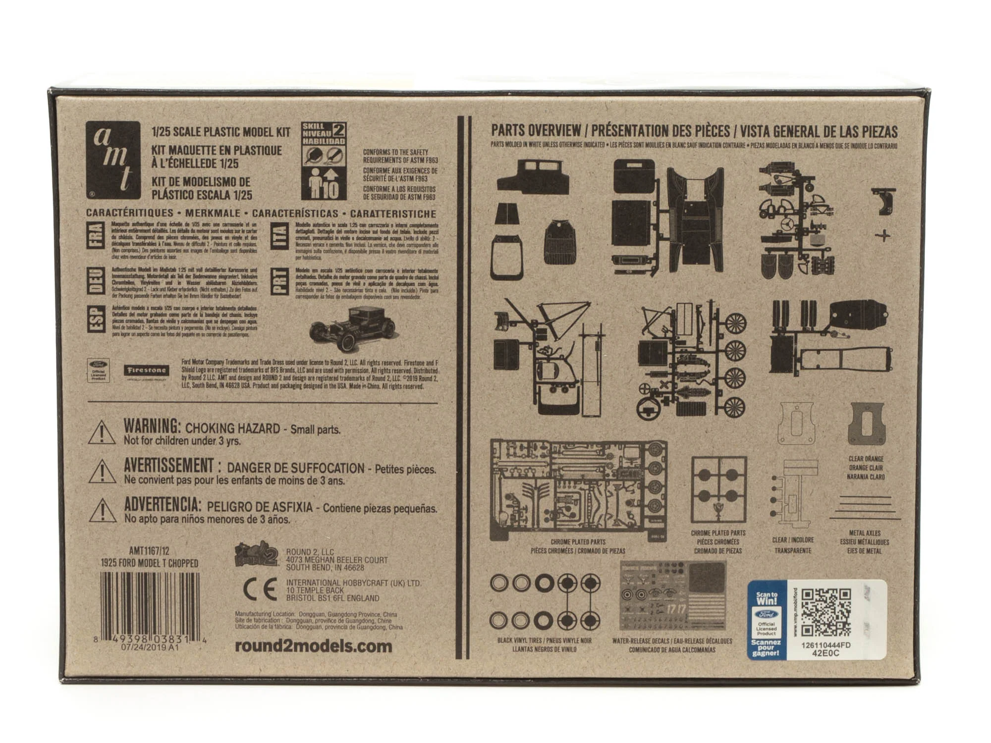 AMT 1925 Ford T "Chopped" 1:25 Scale Model Kit - Image 4