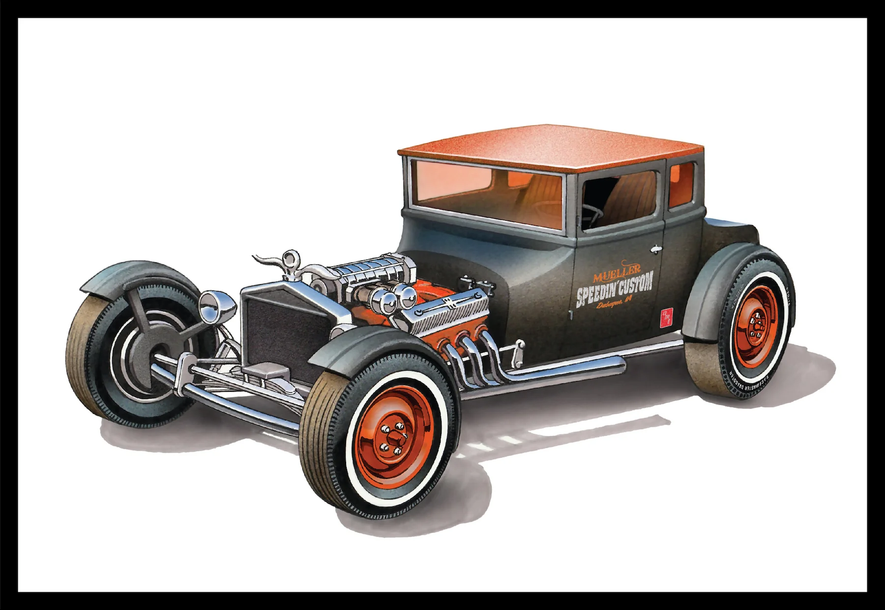 AMT 1925 Ford T "Chopped" 1:25 Scale Model Kit - Image 5