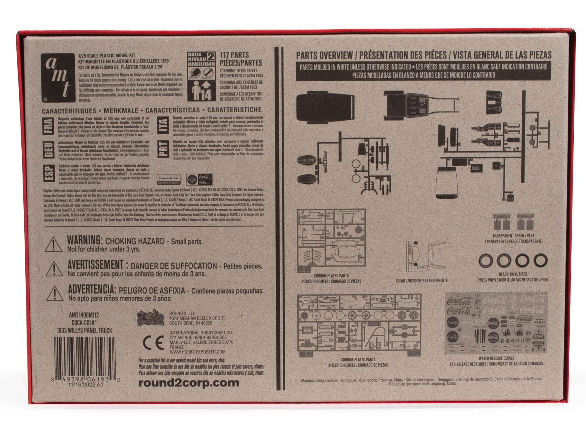 AMT 1933 Willys Panel Coke 1:25 Scale Model Kit - Image 4