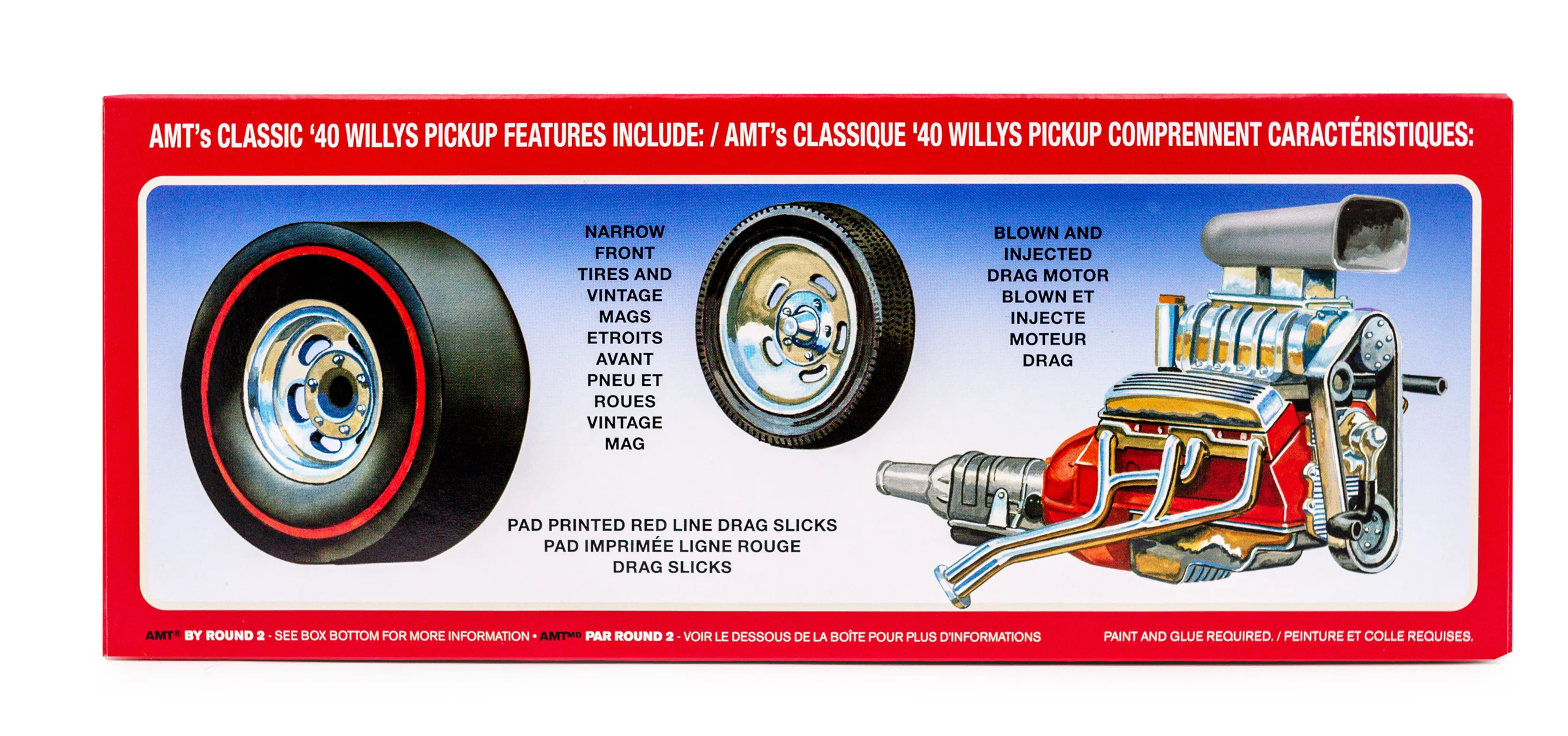 AMT 1940 Willys Pickup Gasser (Coca-Cola) 1:25 Scale Model Kit - Image 3