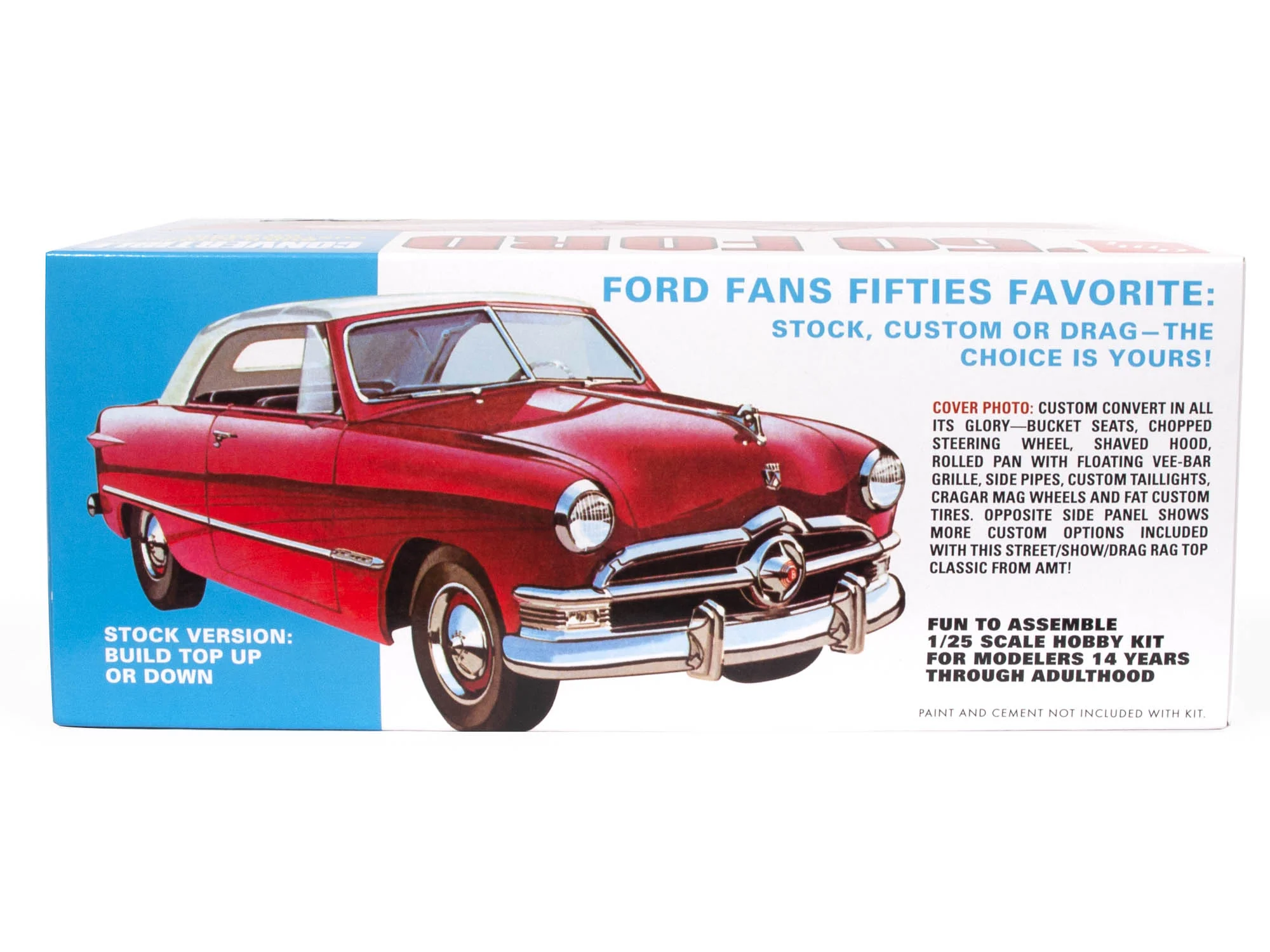 AMT 1950 Ford Convertible Street Rods Edition 1:25 Scale Model Kit - Image 2