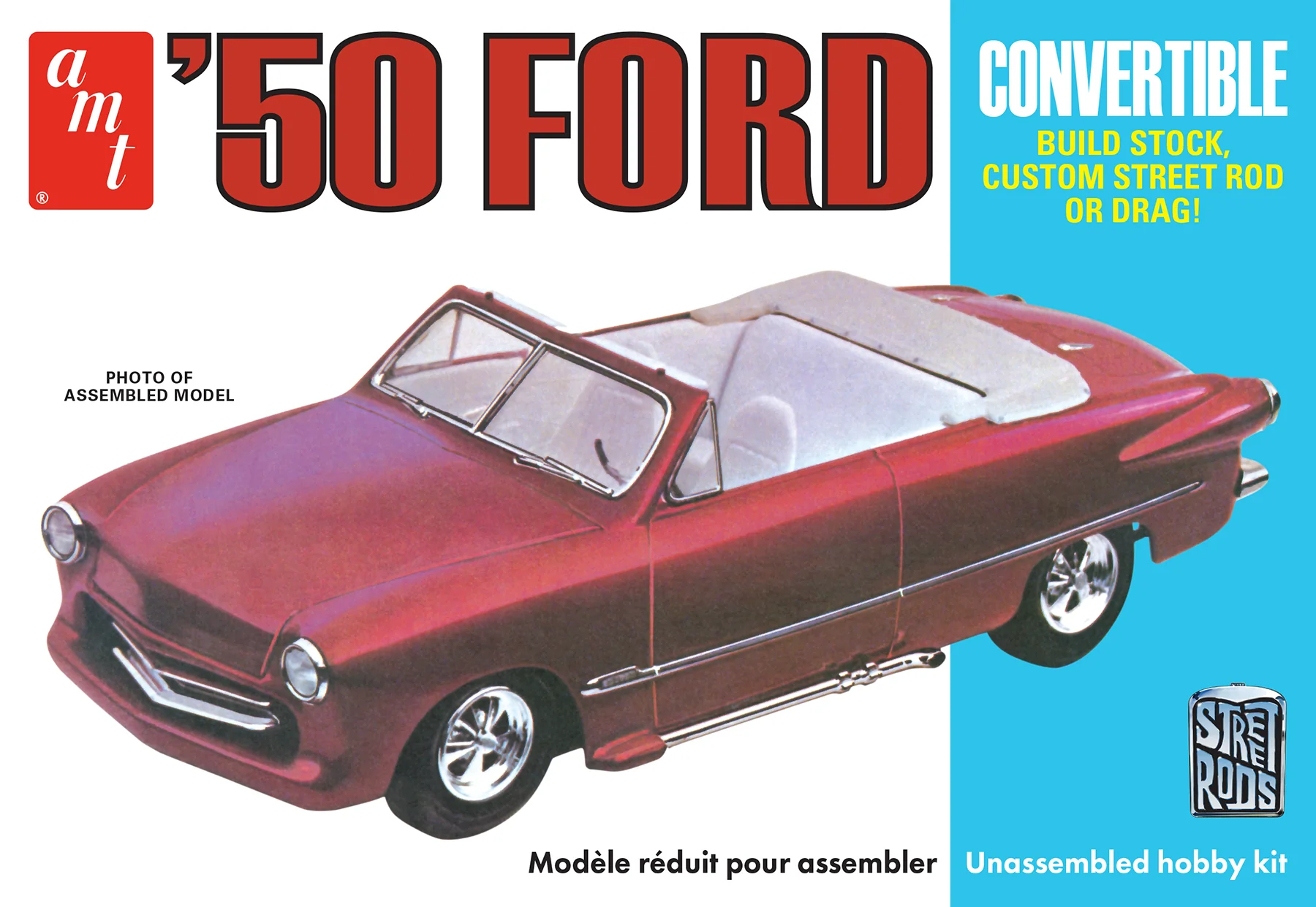 AMT 1950 Ford Convertible Street Rods Edition 1:25 Scale Model Kit - Image 7