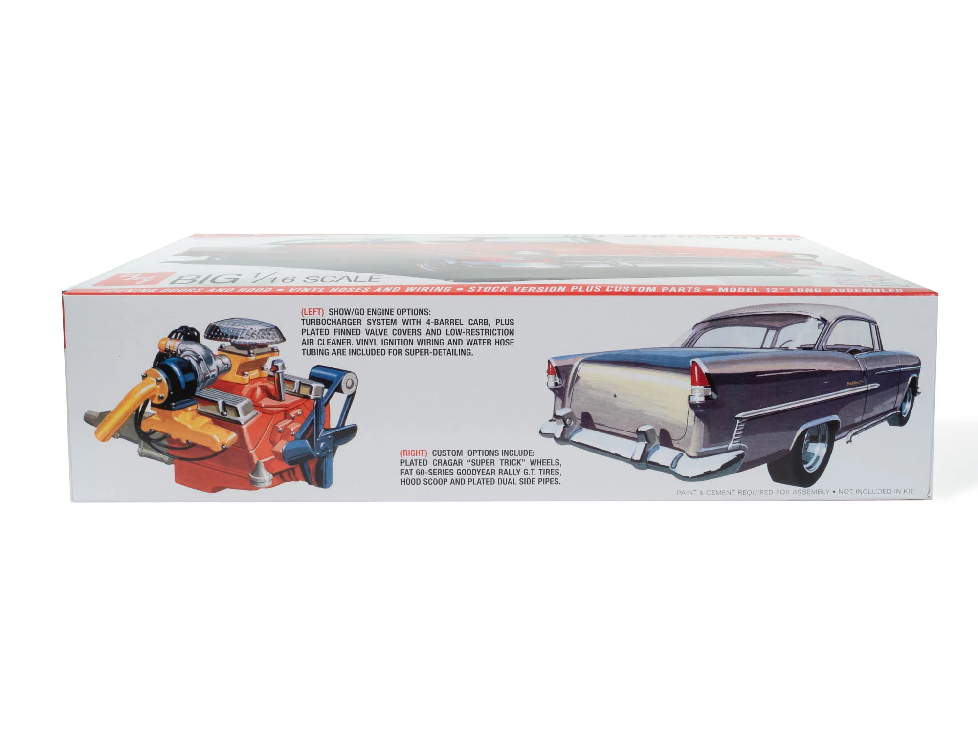 AMT 1955 Chevy Bel Air Hardtop 1:16 Scale Model Kit - Image 3