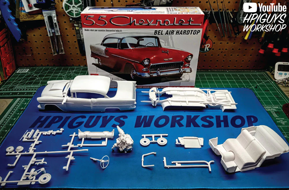 AMT 1955 Chevy Bel Air Hardtop 1:16 Scale Model Kit - Image 4