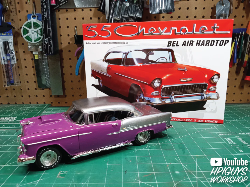 AMT 1955 Chevy Bel Air Hardtop 1:16 Scale Model Kit - Image 6