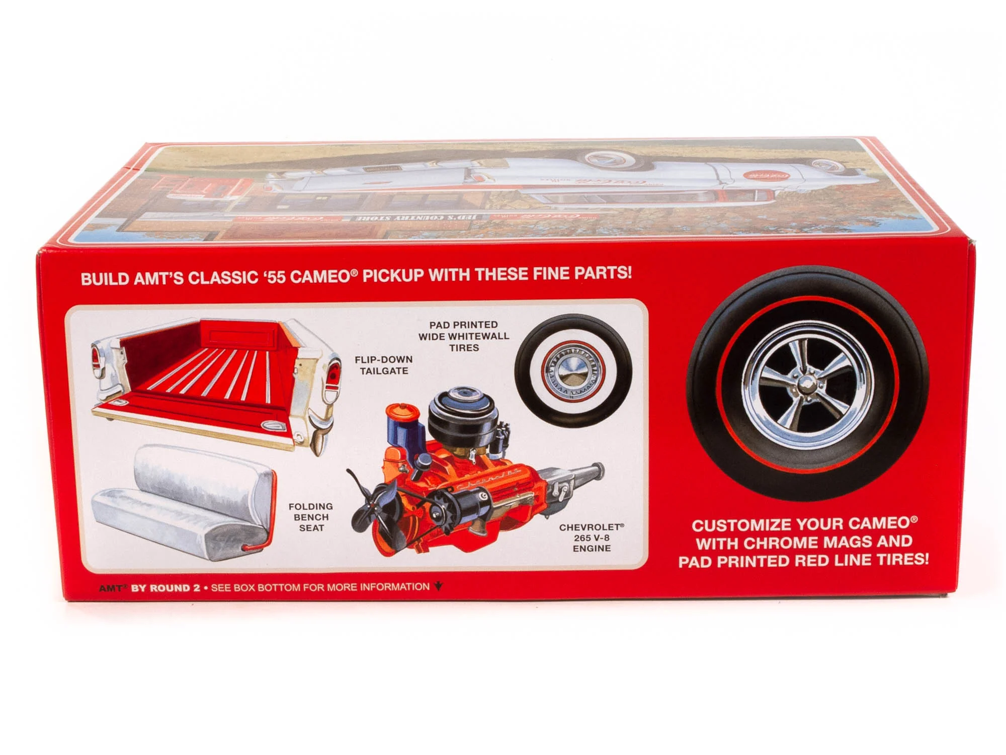 AMT 1955 Chevy Cameo Pickup (Coca-Cola) 1:25 Scale Model Kit - Image 2