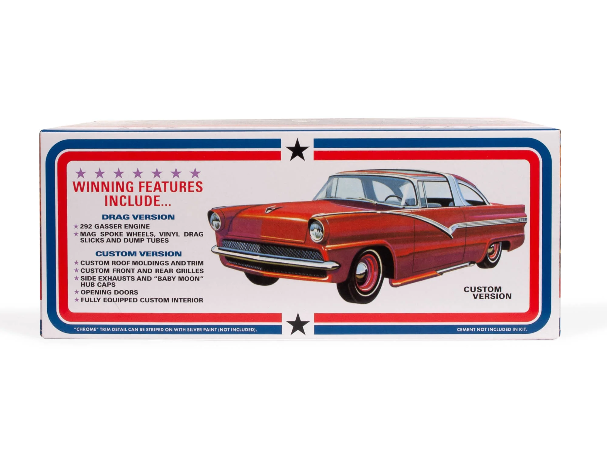 AMT 1956 Ford Victoria Hardtop 1:25 Scale Model Kit - Image 3