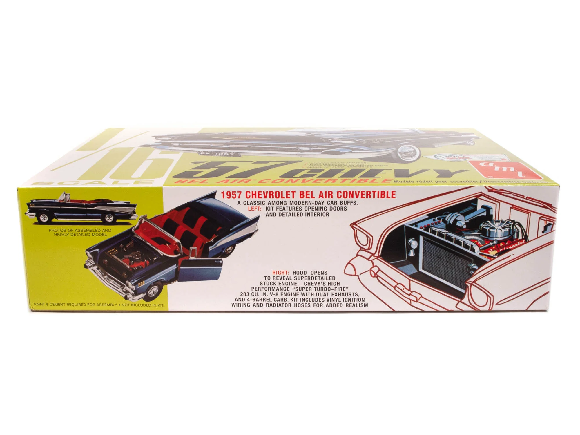AMT 1957 Chevy Bel Air Convertible 1:16 Scale Model Kit - Image 3