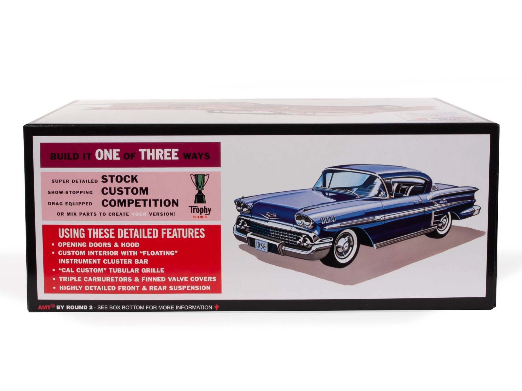 AMT 1958 Chevy Impala Hardtop "Ala Impala" 1:25 Scale Model Kit - Image 2