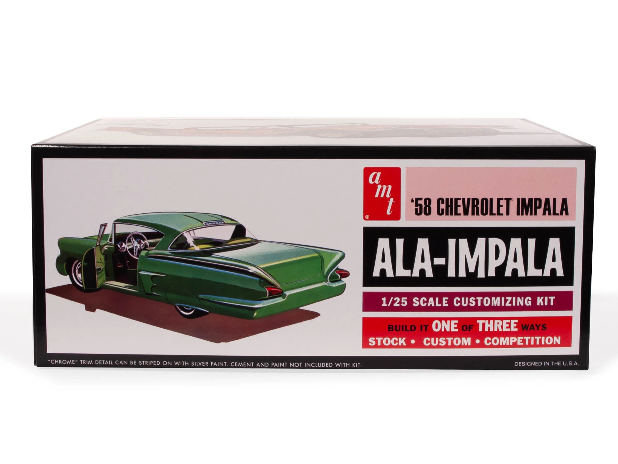 AMT 1958 Chevy Impala Hardtop "Ala Impala" 1:25 Scale Model Kit - Image 3