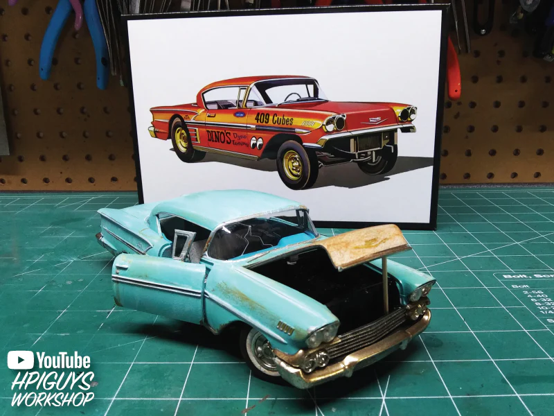 AMT 1958 Chevy Impala Hardtop "Ala Impala" 1:25 Scale Model Kit - Image 5