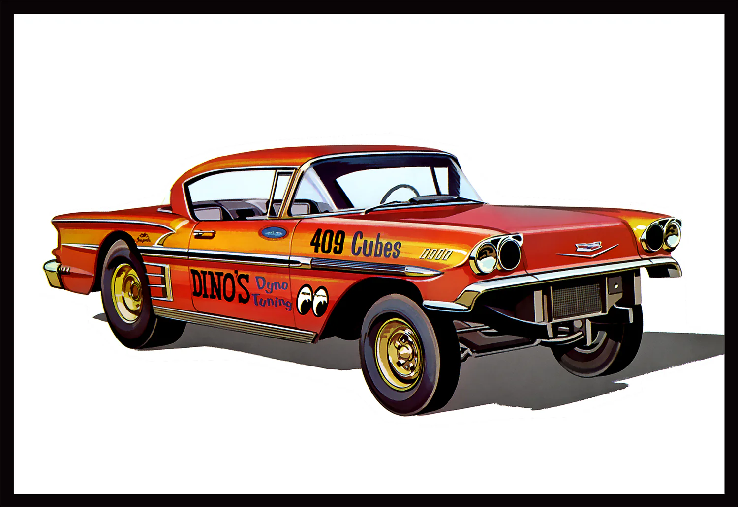 AMT 1958 Chevy Impala Hardtop "Ala Impala" 1:25 Scale Model Kit - Image 6