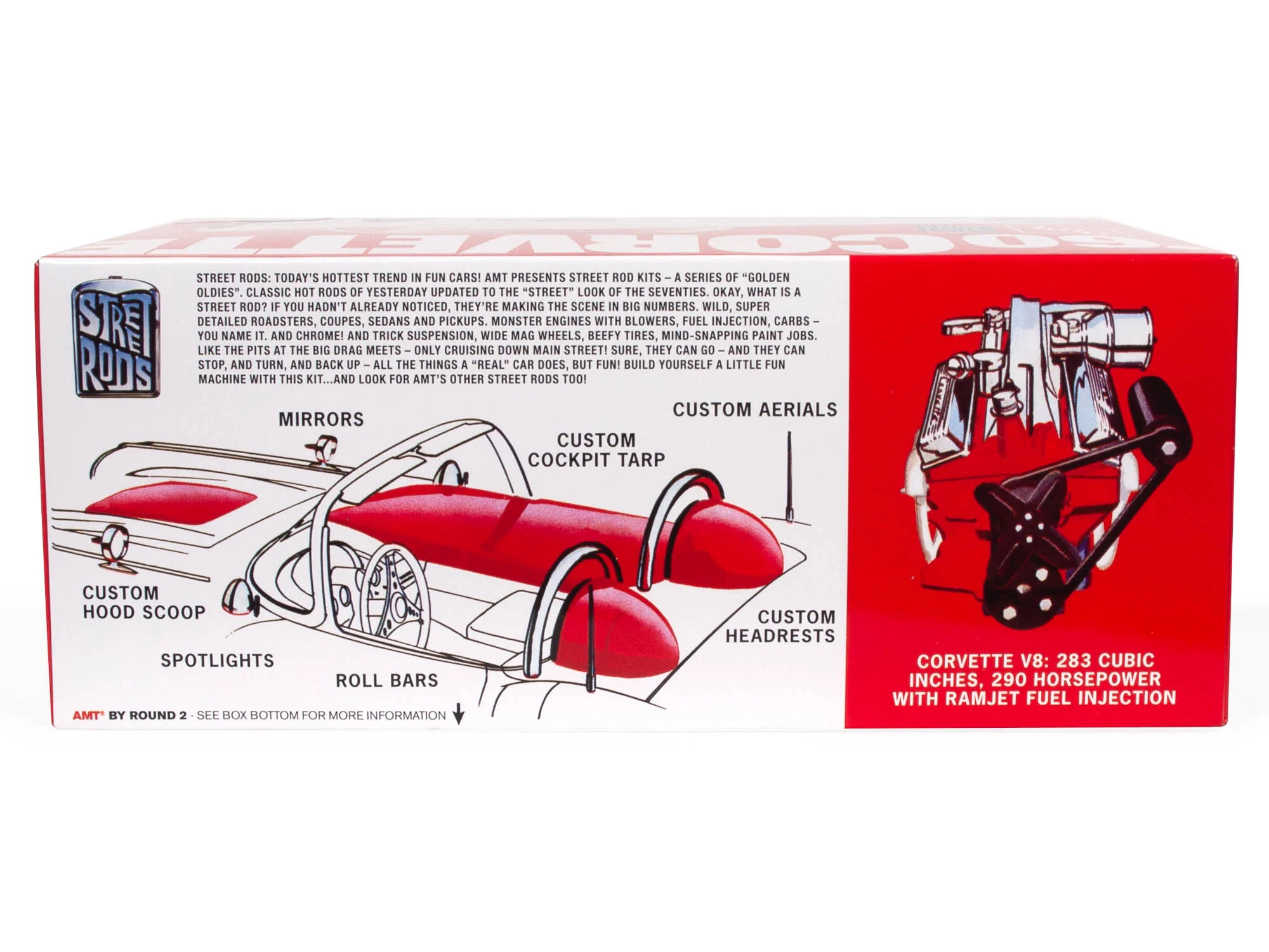 AMT 1960 Chevrolet Corvette 1:25 Scale Model Kit - Image 2