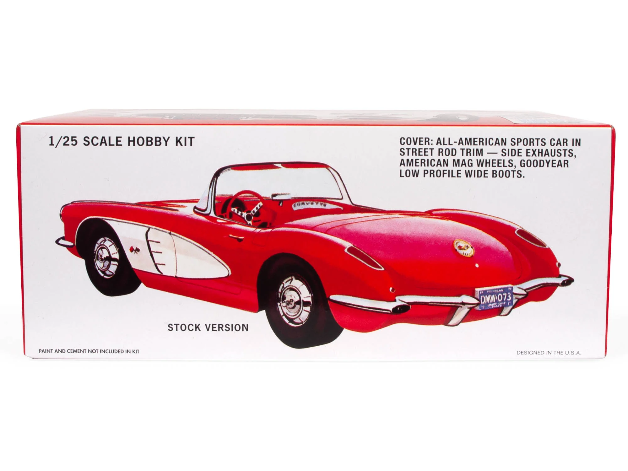 AMT 1960 Chevrolet Corvette 1:25 Scale Model Kit - Image 3