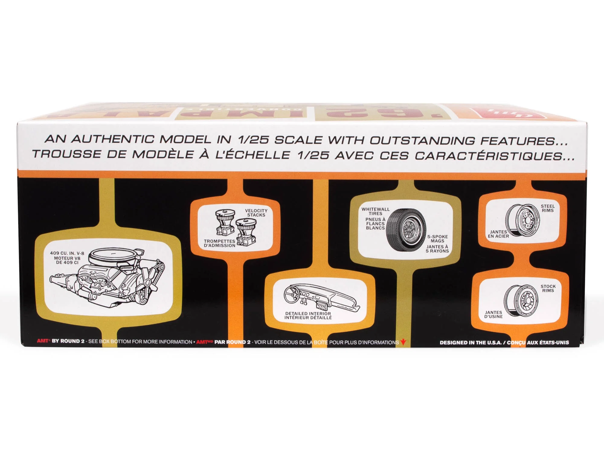 AMT 1962 Chevy Impala Convertible 1:25 Scale Model Kit - Image 3