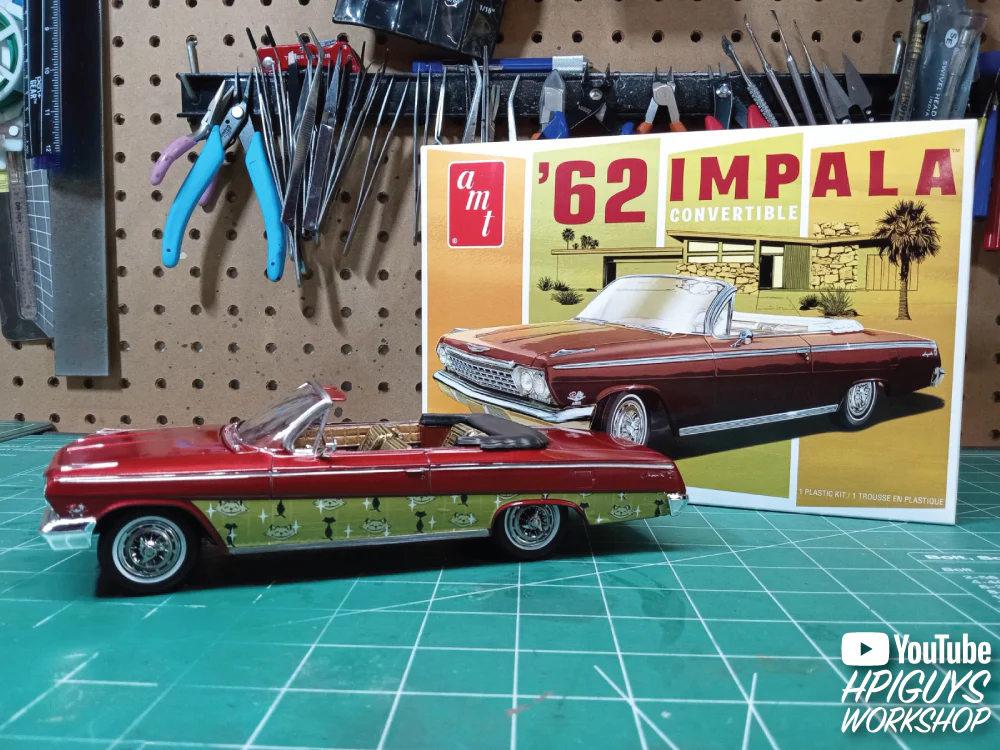 AMT 1962 Chevy Impala Convertible 1:25 Scale Model Kit - Image 6