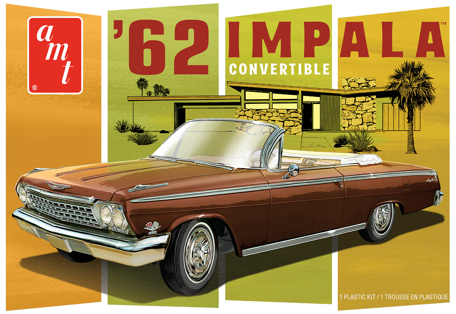 AMT 1962 Chevy Impala Convertible 1:25 Scale Model Kit - Image 7
