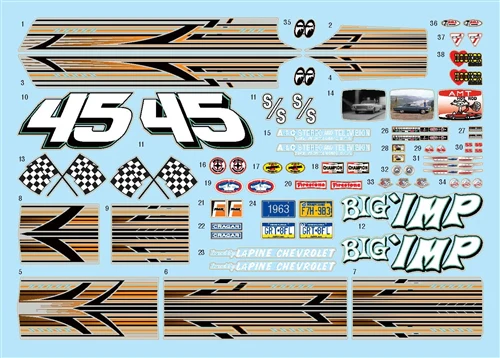 AMT 1963 Chevy Impala SS 1:25 Scale Model Kit - Image 5