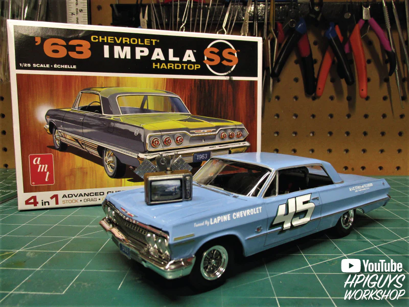 AMT 1963 Chevy Impala SS 1:25 Scale Model Kit - Image 6