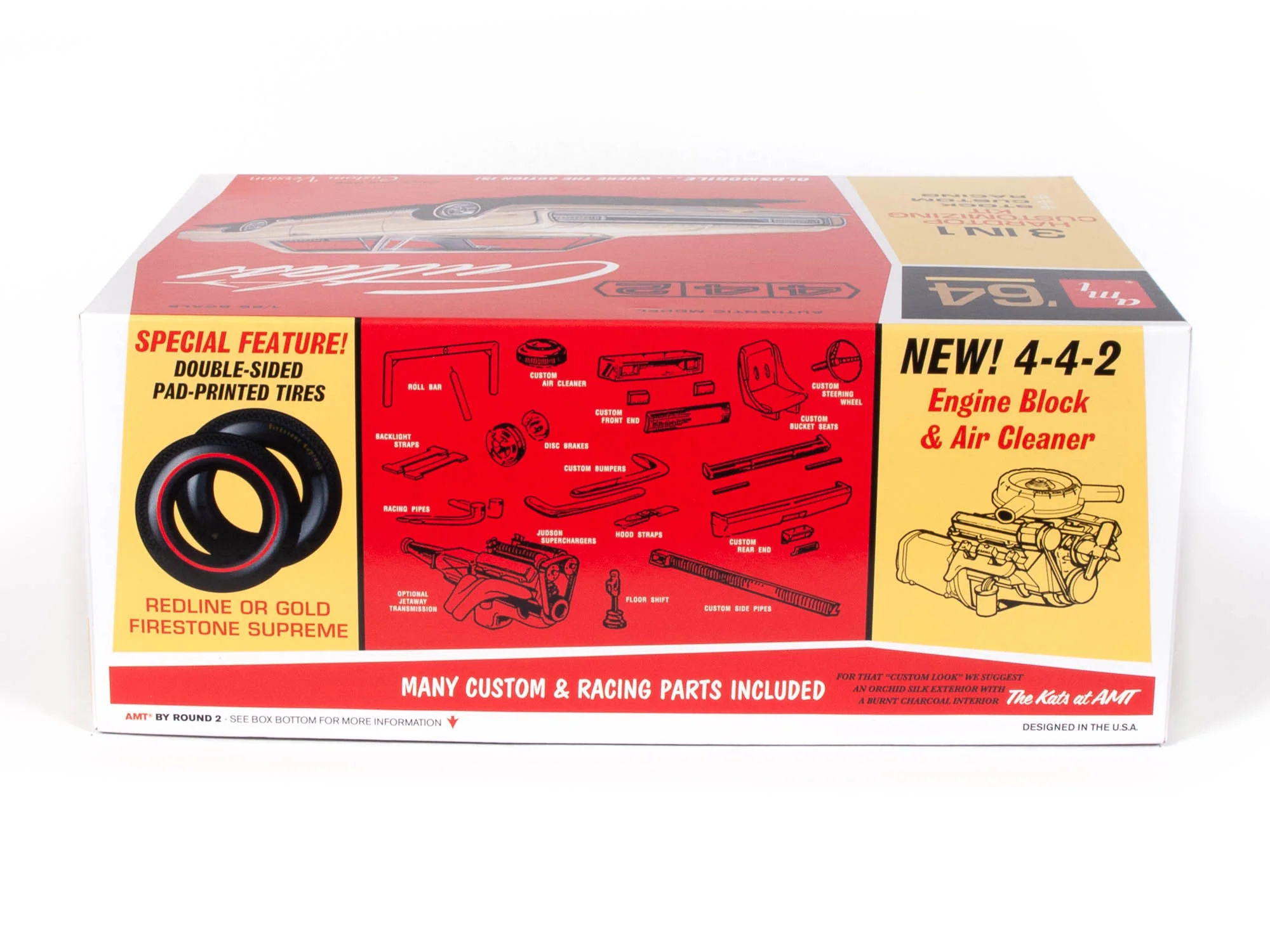 AMT 1964 Olds Cutlass 442 Hardtop 1:25 Scale Model Kit - Image 2
