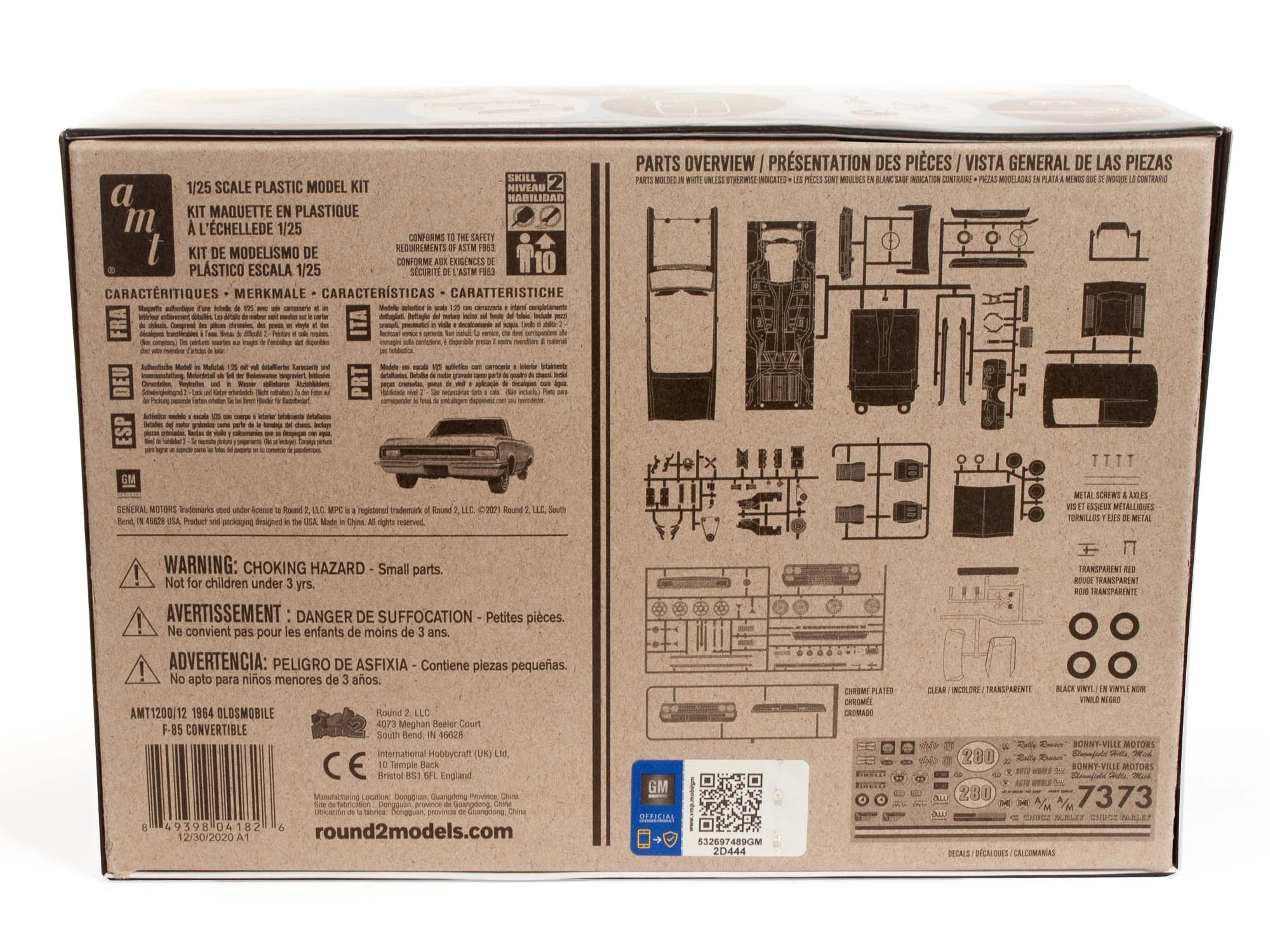AMT 1964 Olds Cutlass F-85 Convertible 1:25 Scale Model Kit - Image 4