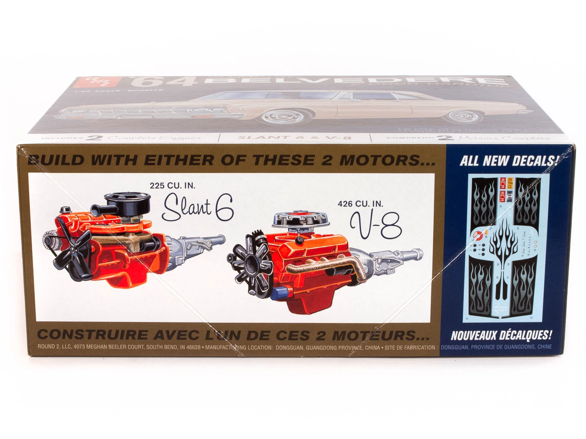 AMT 1964 Plymouth Belvedere (w-Slant 6 Engine) 1:25 Scale Model Kit - Image 2
