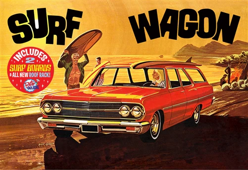 AMT 1965 Chevelle "Surf Wagon" 1:25 Scale Model Kit - Image 7