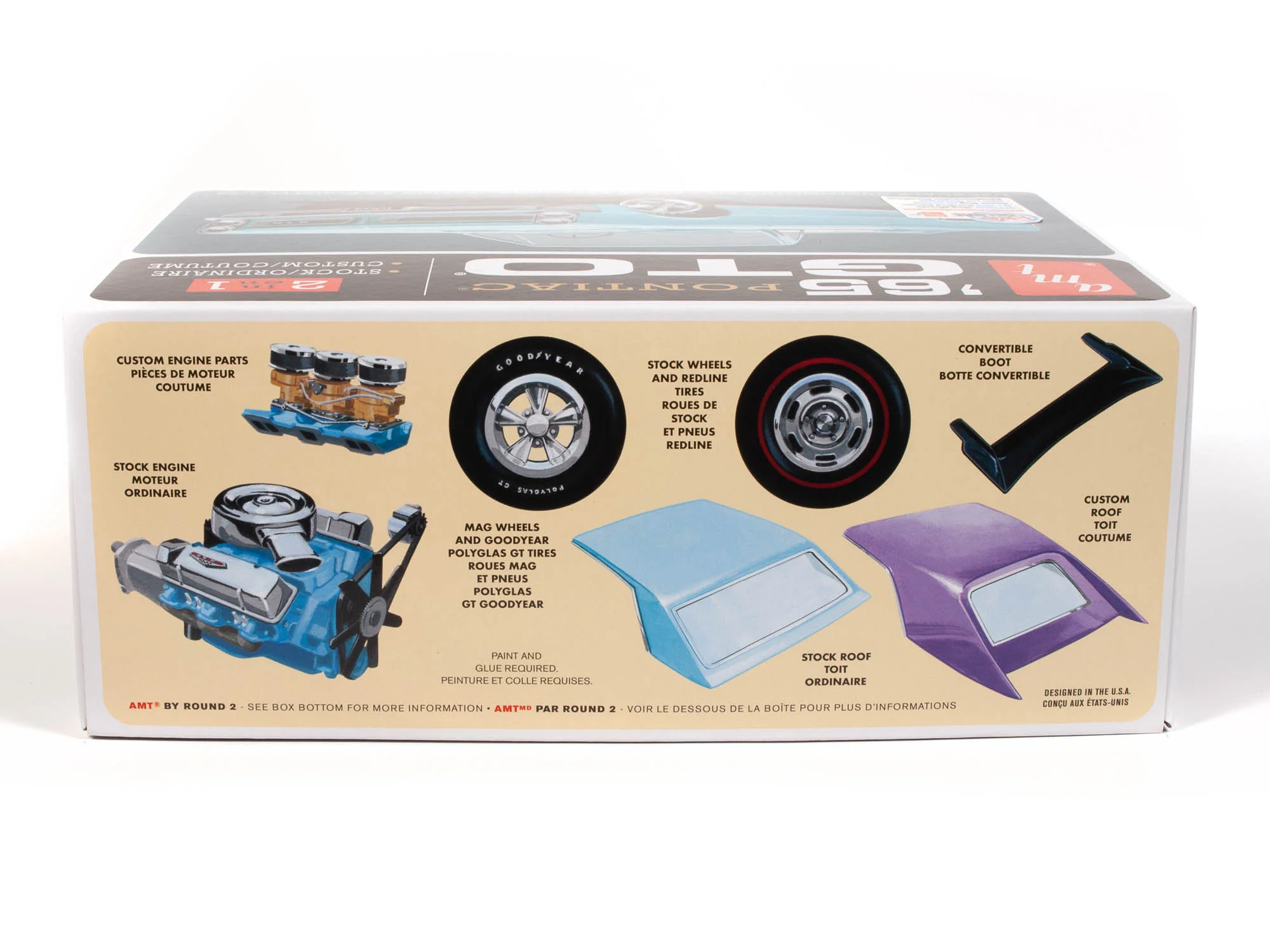 AMT 1965 Pontiac GTO 1:25 Scale Model Kit - Image 4