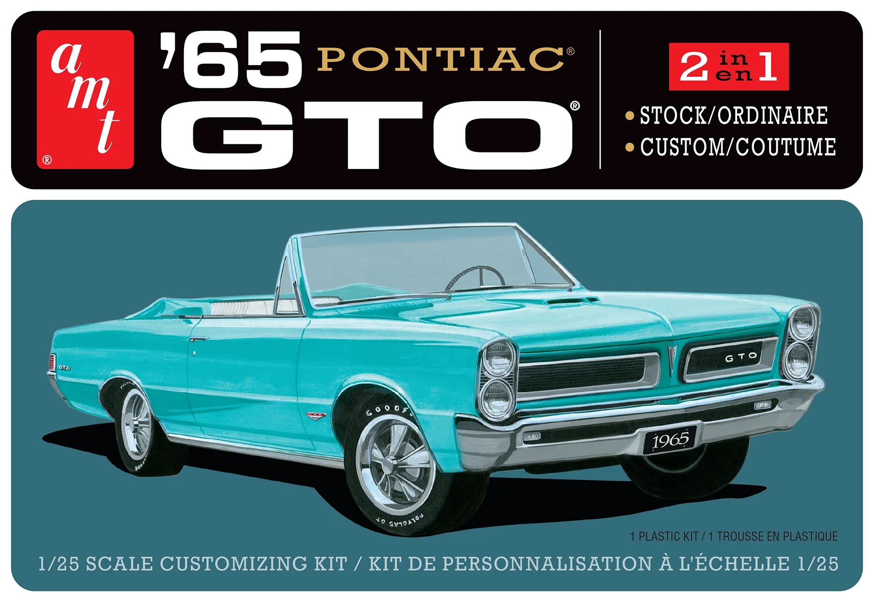 AMT 1965 Pontiac GTO 1:25 Scale Model Kit - Image 6