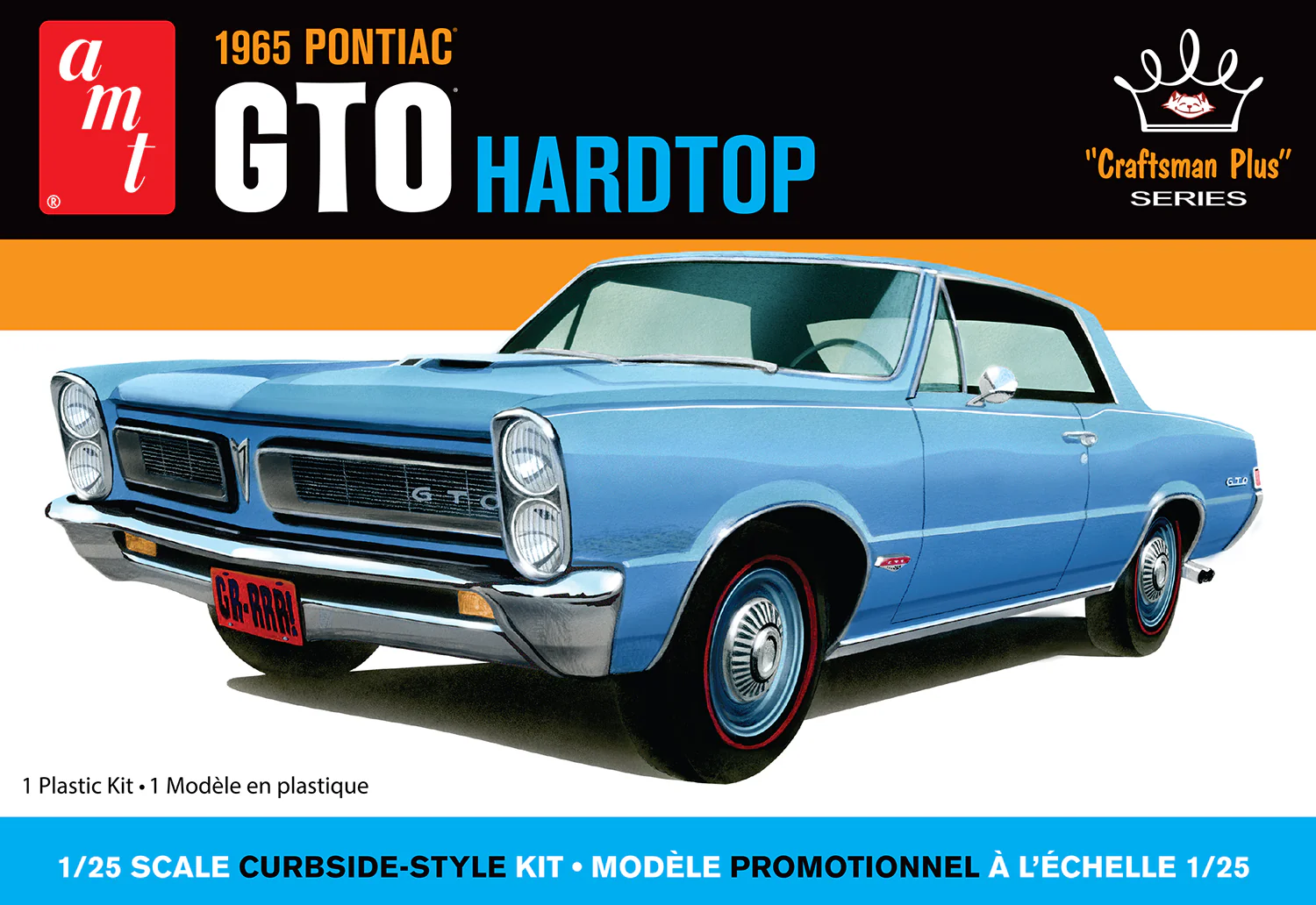 AMT 1965 Pontiac GTO Hardtop Craftsman Plus 1:25 Scale Model Kit - Image 7