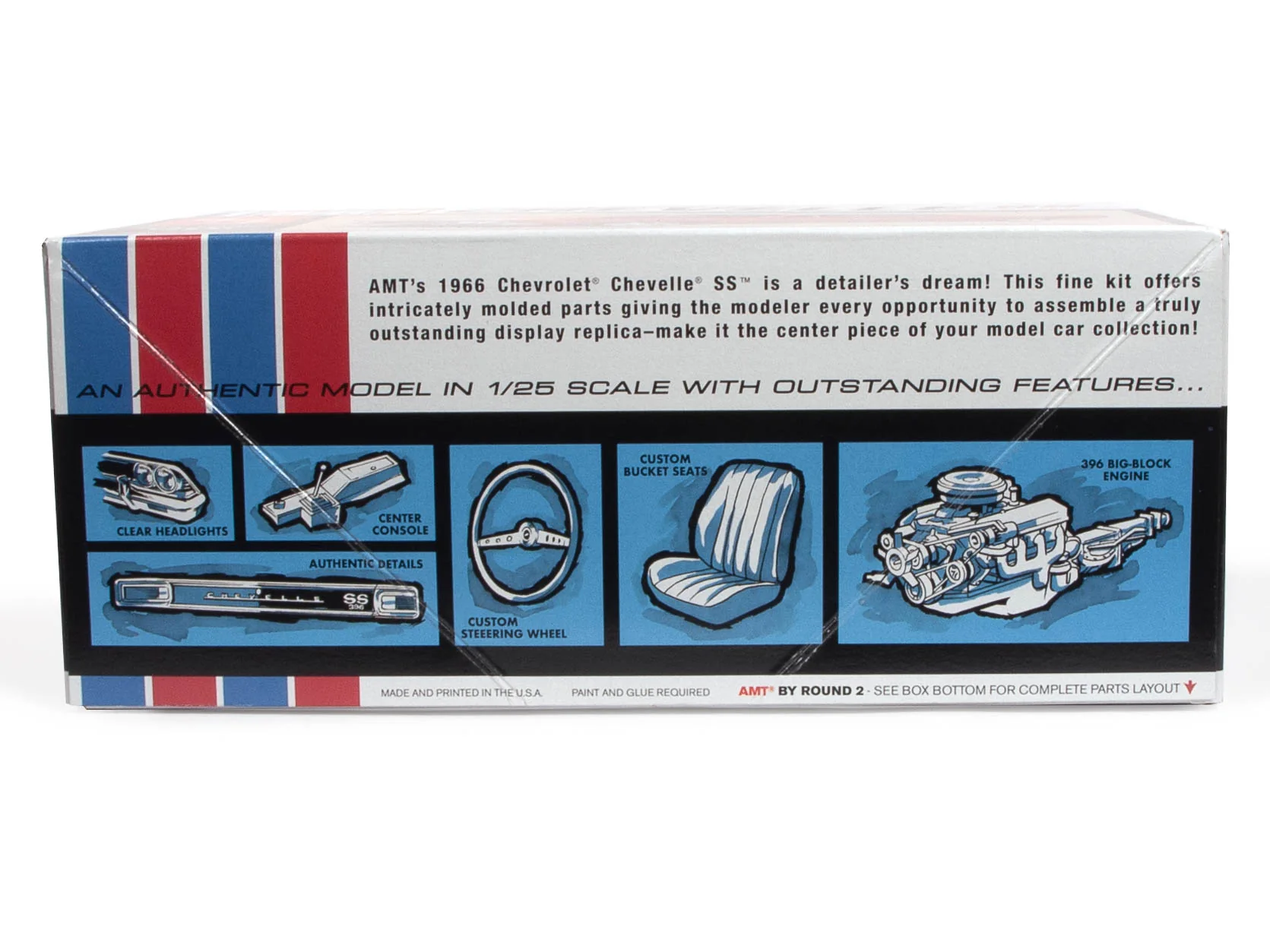 AMT 1966 Chevy Chevelle SS 1:25 Scale Model Kit - Image 2