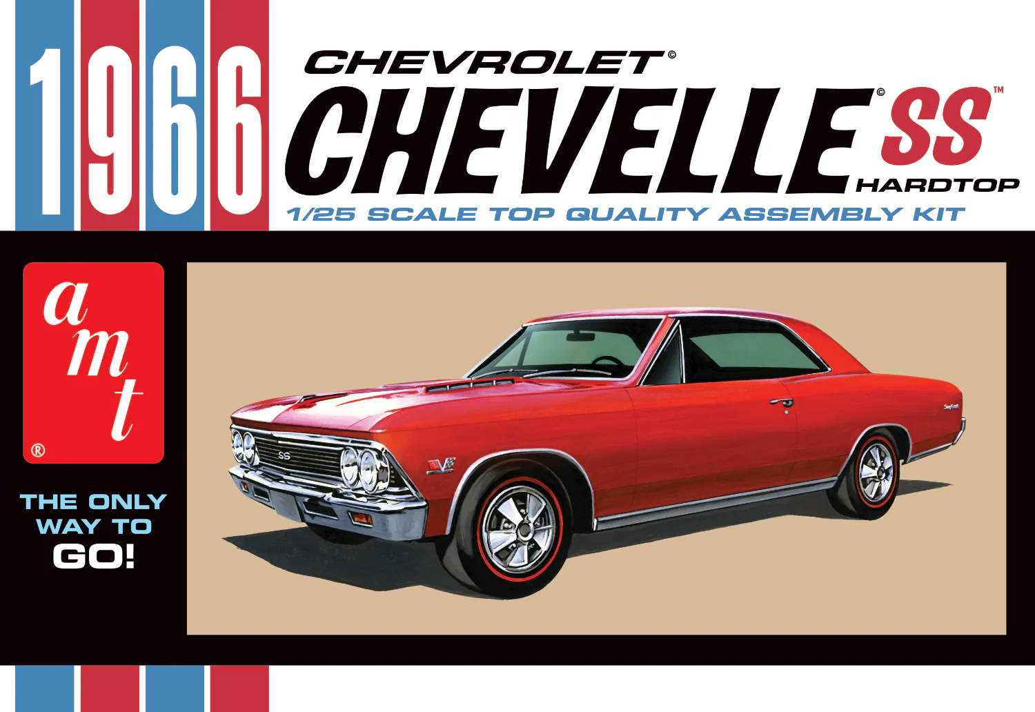AMT 1966 Chevy Chevelle SS 1:25 Scale Model Kit - Image 5