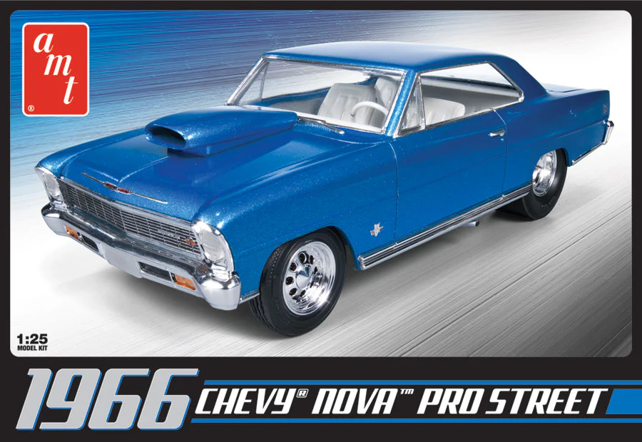 AMT 1966 Chevy Nova Pro Street 1:25 Scale Model Kit - Image 13
