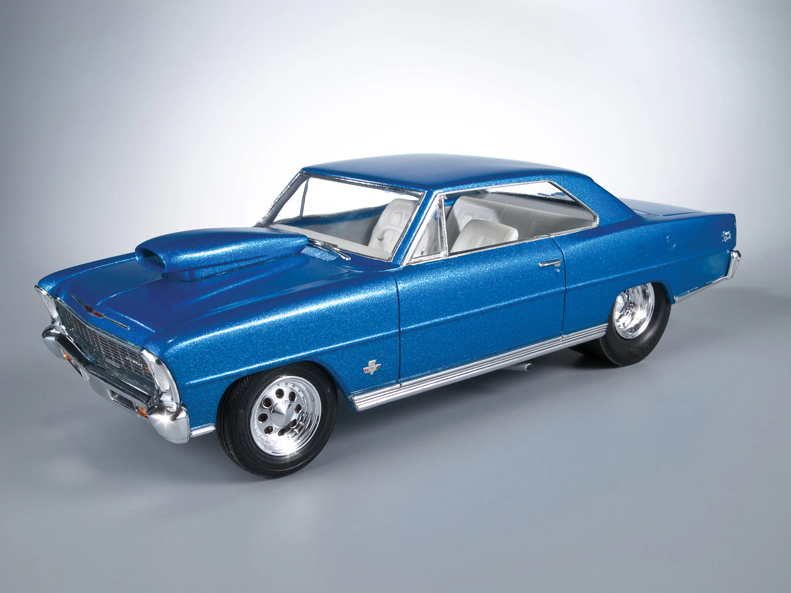 AMT 1966 Chevy Nova Pro Street 1:25 Scale Model Kit - Image 7