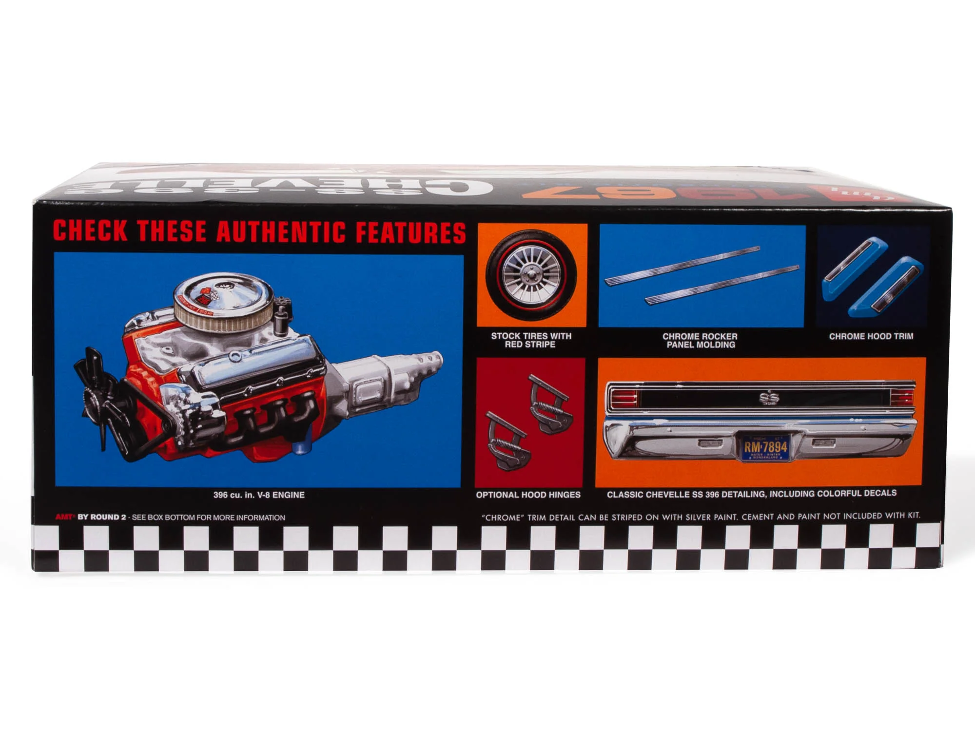AMT 1967 Chevrolet Chevelle SS396 1:25 Scale Model Kit - Image 2