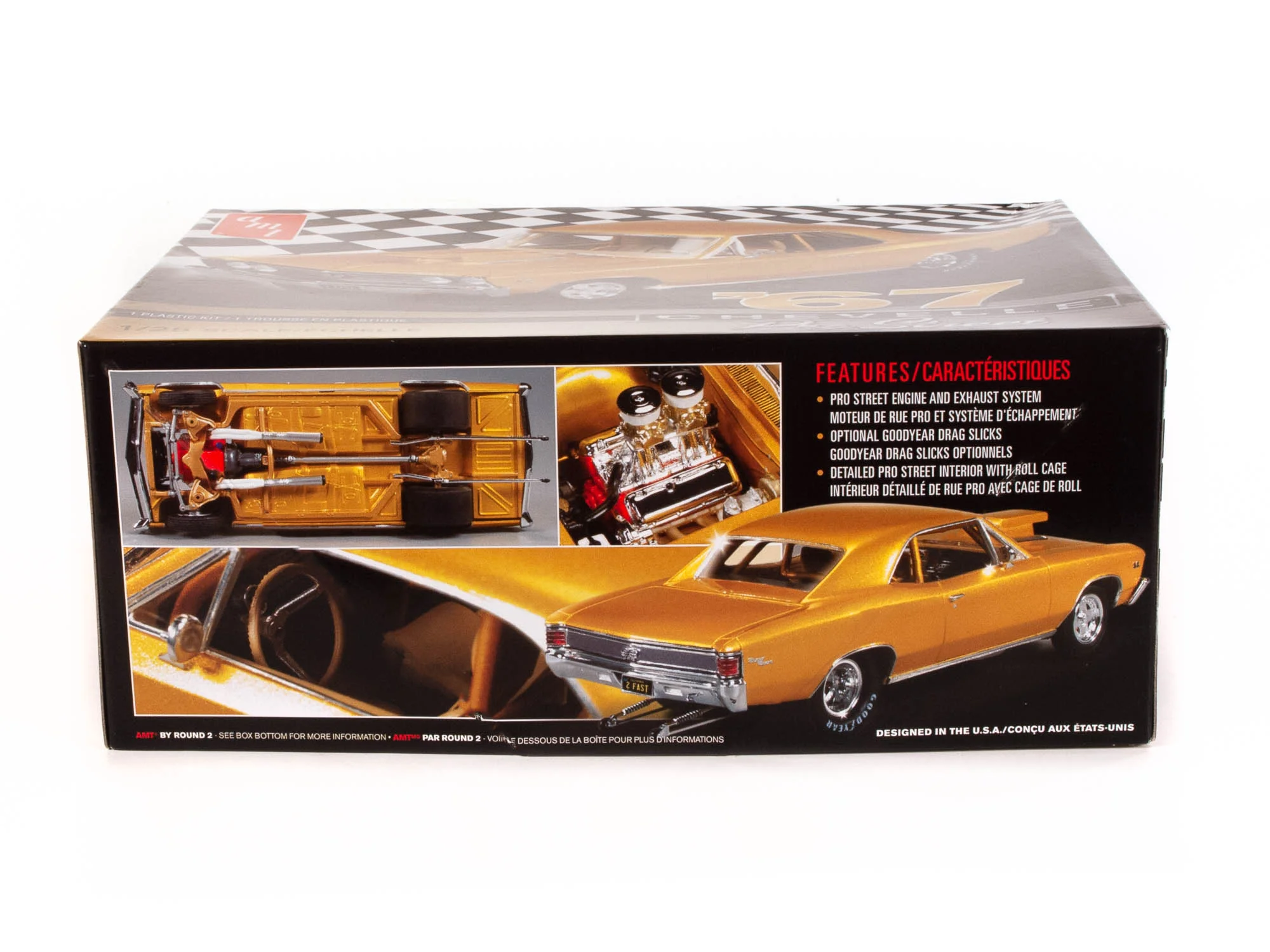 AMT 1967 Chevy Chevelle Pro Street 1:25 Scale Model Kit - Image 3