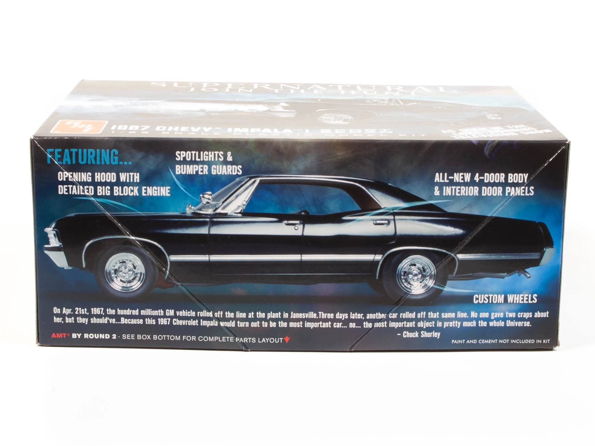 AMT 1967 Chevy Impala 4-Door Supernatural 1:25 Scale Model Kit - Image 3