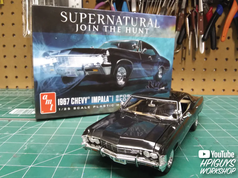 AMT 1967 Chevy Impala 4-Door Supernatural 1:25 Scale Model Kit - Image 5