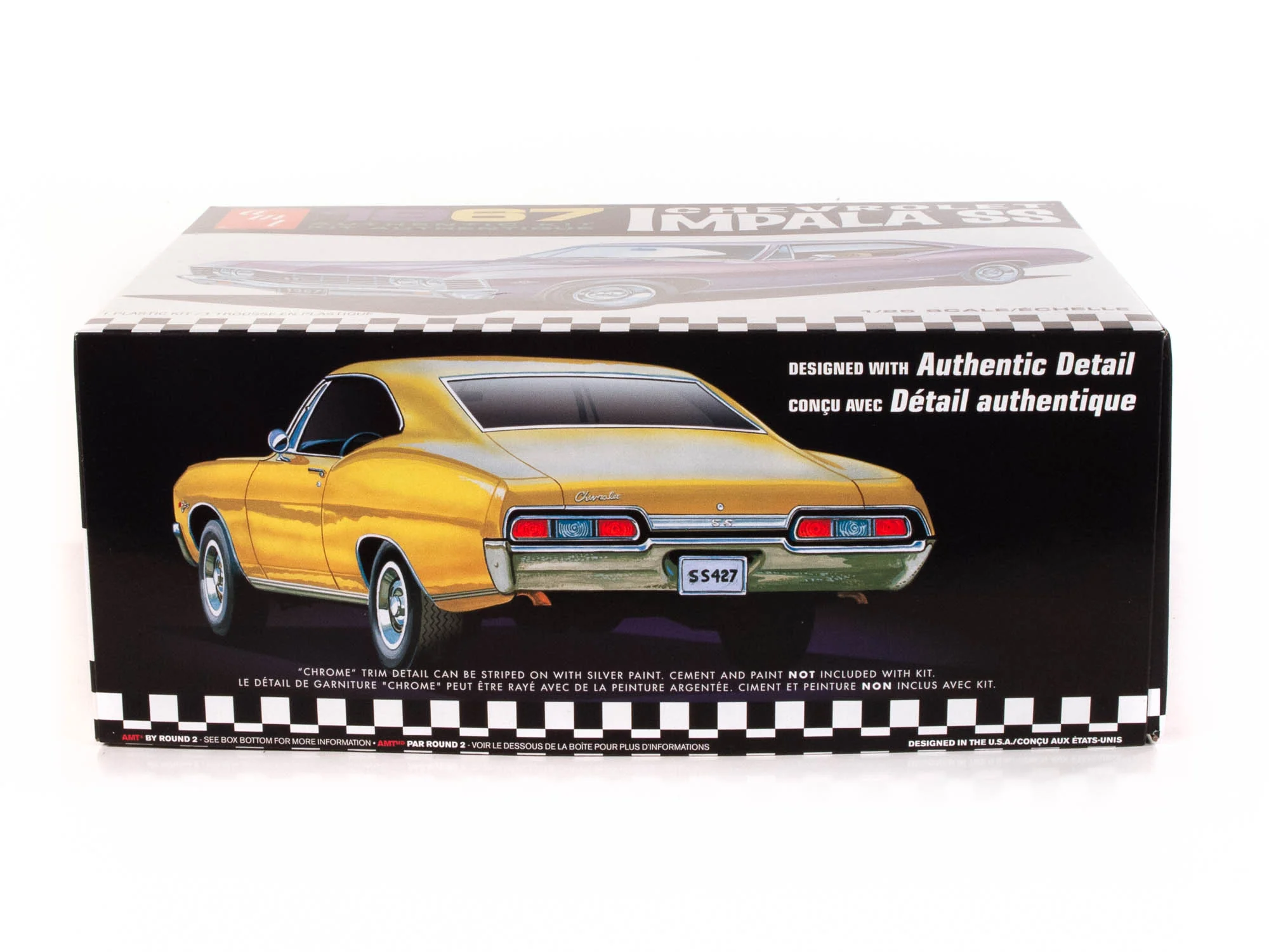 AMT 1967 Chevy Impala SS (Stock) 1:25 Scale Model Kit - Image 3
