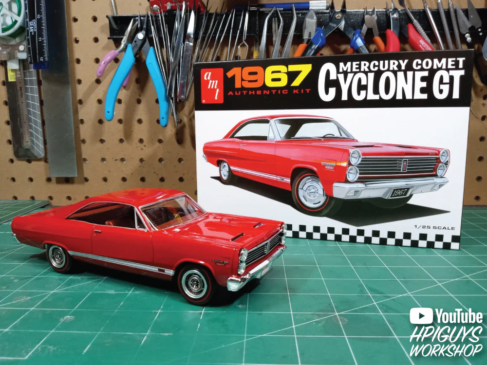 AMT 1967 Mercury Cyclone GT 1:25 Scale Model Kit - Image 5