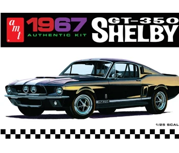AMT 1967 Shelby GT350 - Black 1:25 Scale Model Kit - Image 5
