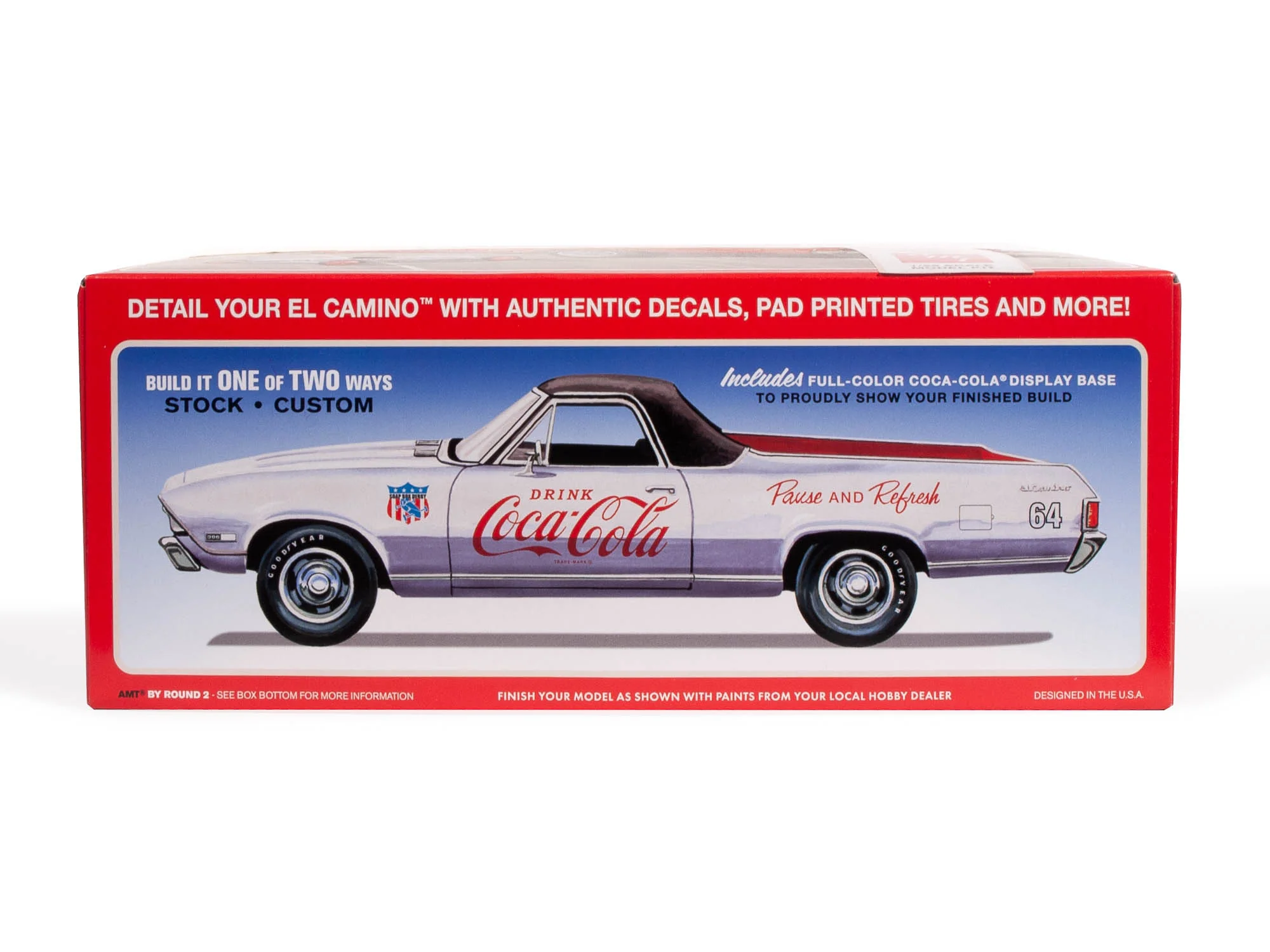 AMT 1968 Chevy El Camino SS (Coca-Cola) 1:25 Scale Model Kit - Image 3