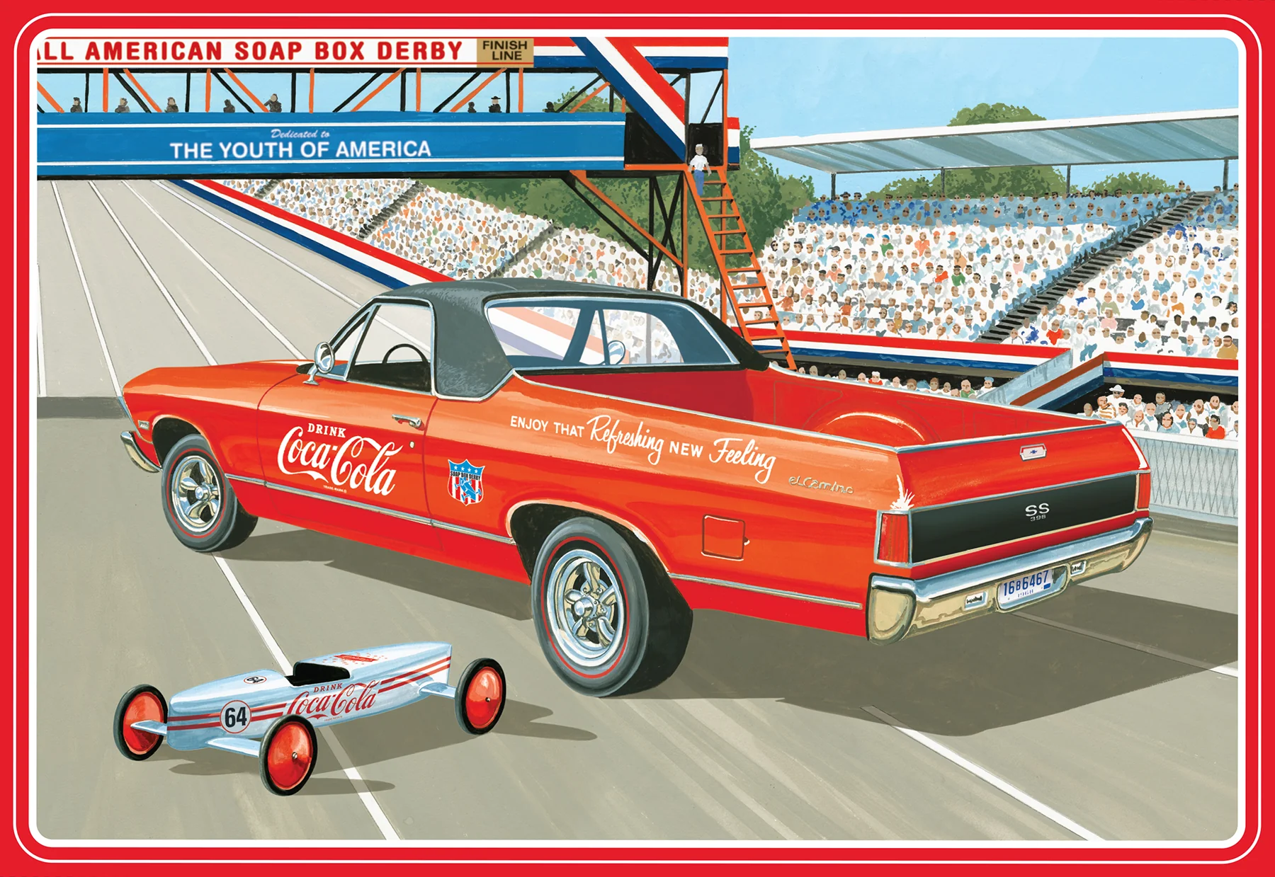 AMT 1968 Chevy El Camino SS (Coca-Cola) 1:25 Scale Model Kit - Image 6