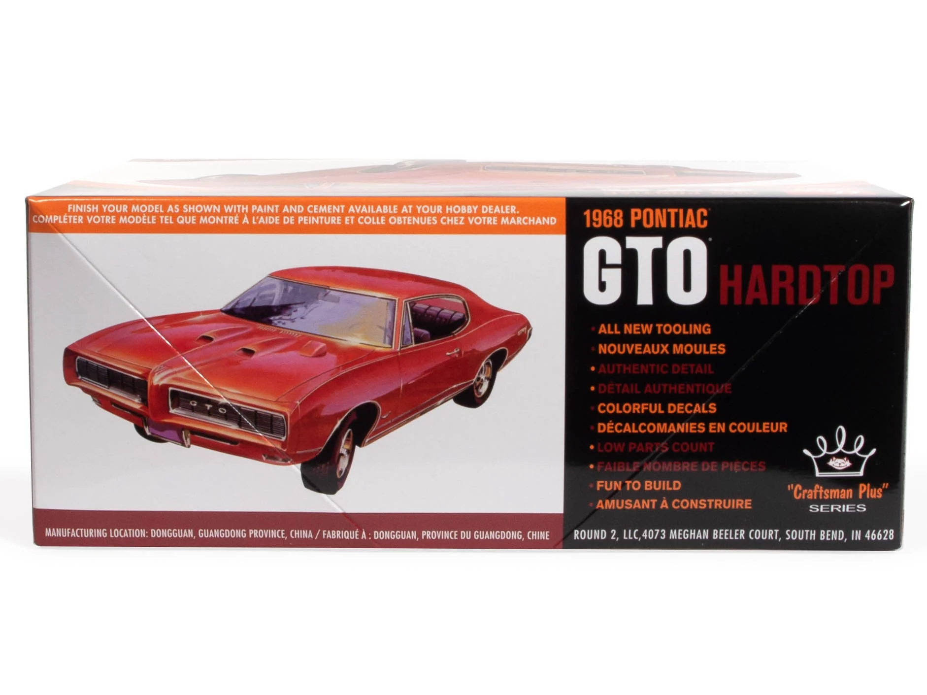 AMT 1968 Pontiac GTO Hardtop Craftsman Plus 1:25 Scale Model Kit - Image 2