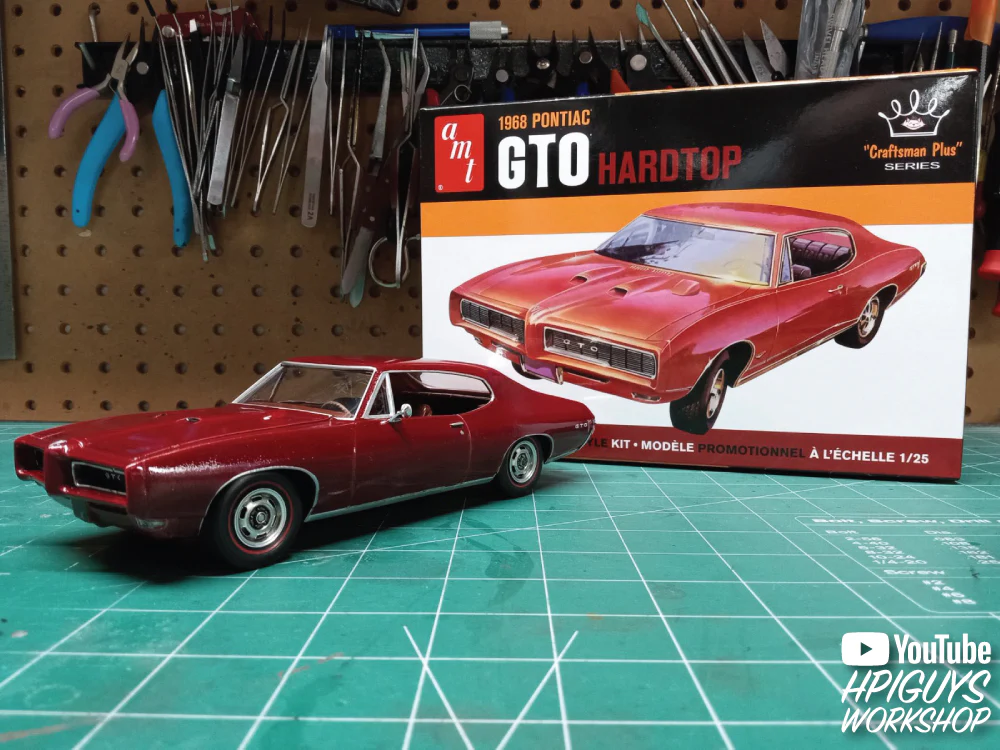 AMT 1968 Pontiac GTO Hardtop Craftsman Plus 1:25 Scale Model Kit - Image 5