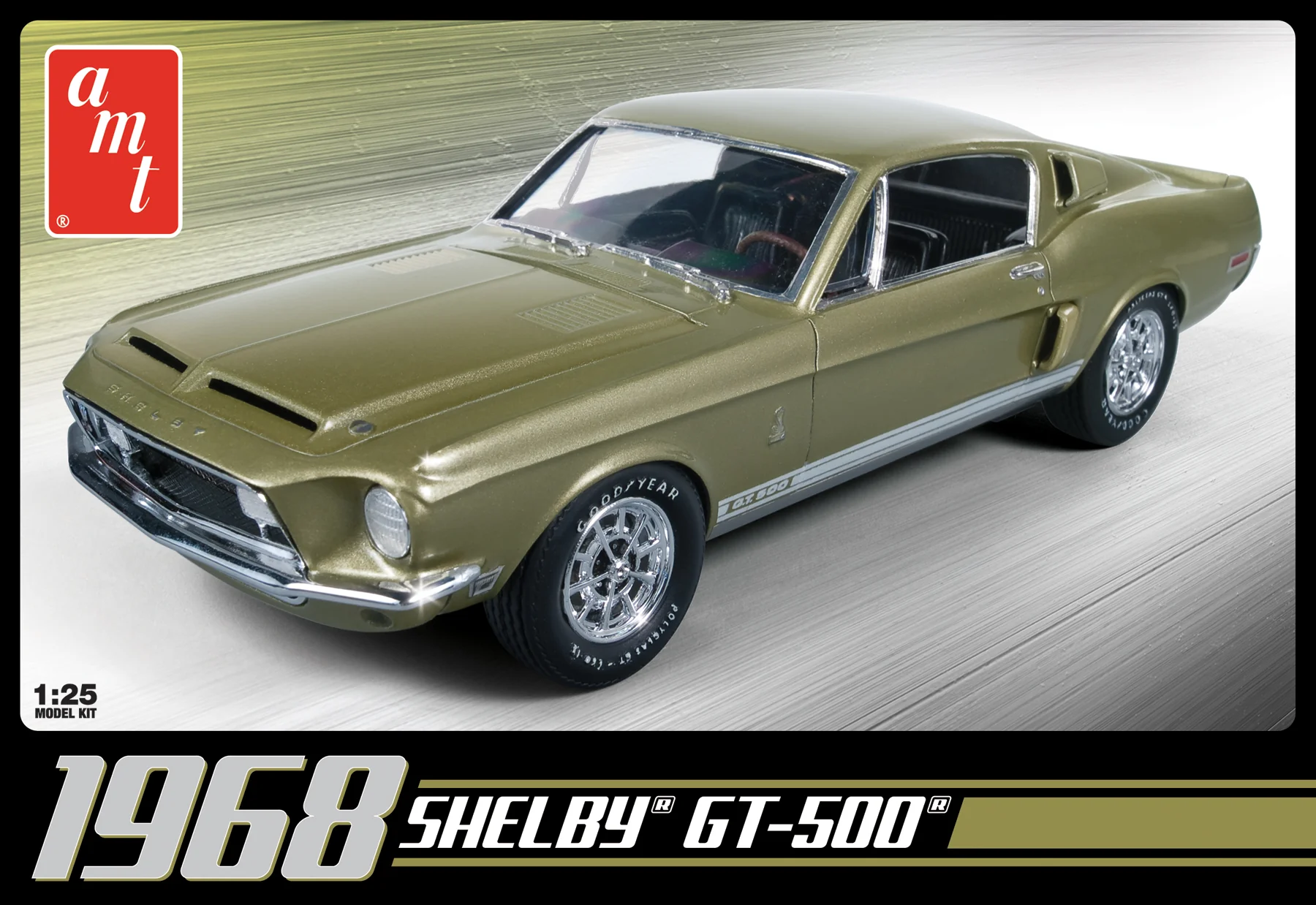 AMT 1968 Shelby GT 500 1:25 Scale Model Kit - Image 14