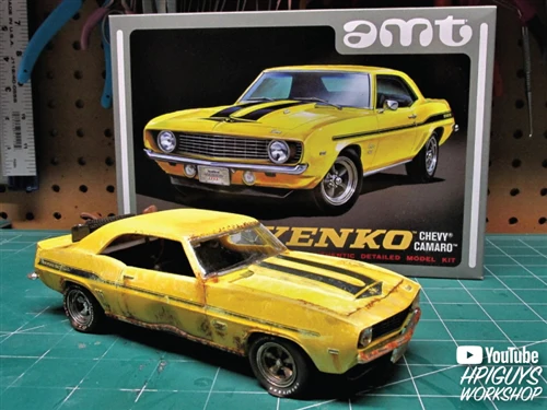 AMT 1969 Chevy Camaro (Yenko) 1:25 Scale Model Kit - Image 4